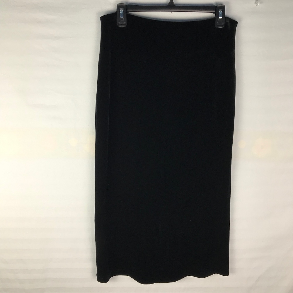 DKNY Black Velvet Skirt